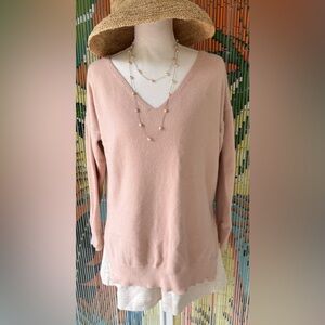 Wishlist Blush V-Neck Women's Sweater